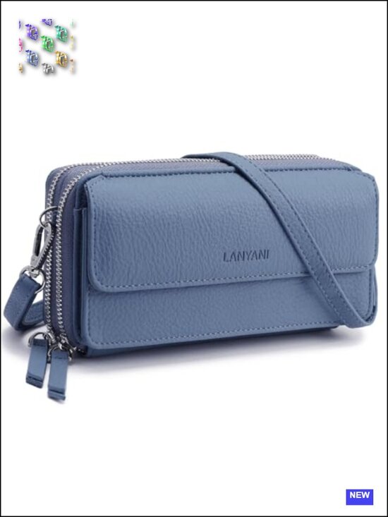 Handbags - RFID Crossbody Wallet Wristlet Purse With Phone Pocket Vegan Leather Women